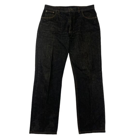 Brittania Other - VINTAGE Brittania Dark Raw Wash Denim Jeans ACTUAL 36x32 100% Cotton